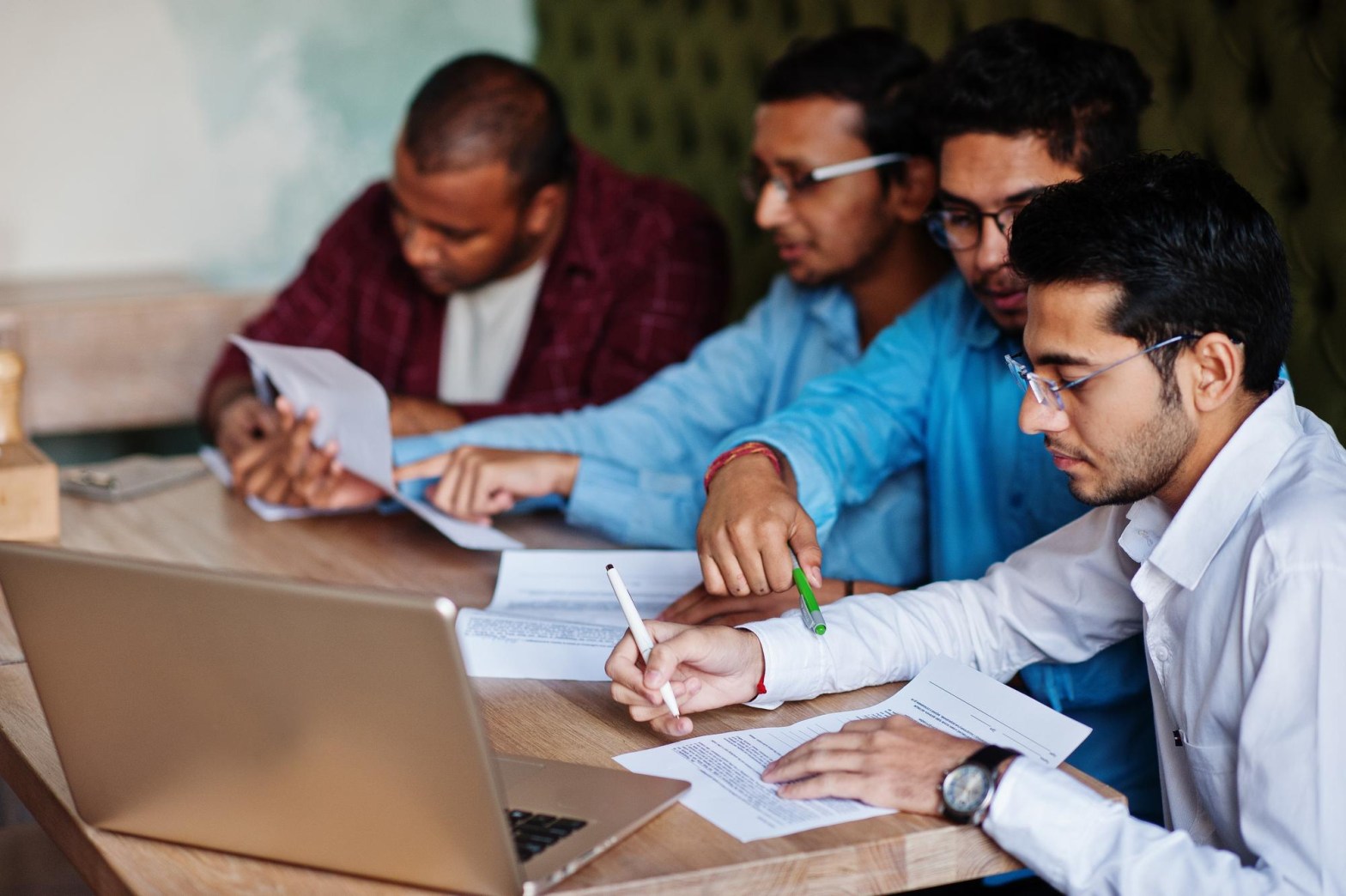 Students participating in a skill development workshop